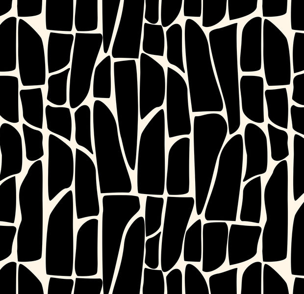 Premium Wallpaper Wall Mural - Geometric Pattern Black