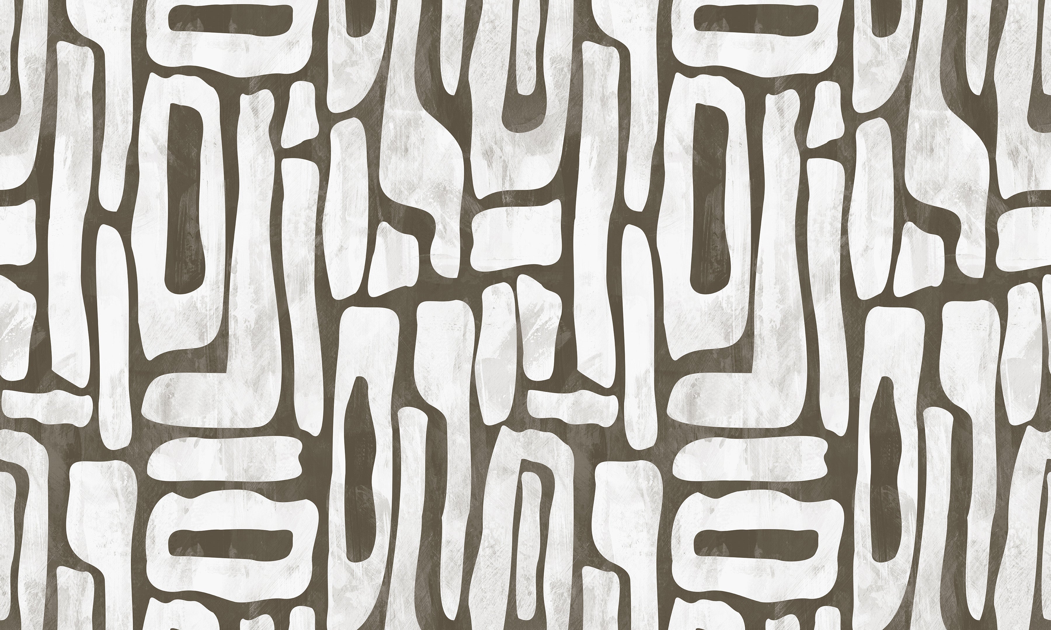 Premium Wallpaper Wall Mural - Earthy Shapes Smoky Gray