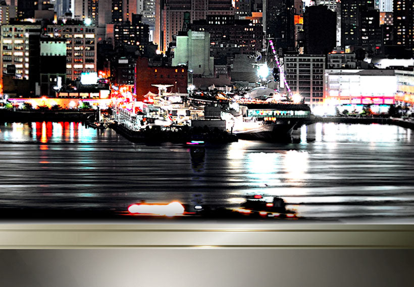 Stretched Canvas Wall Art - Night In New York Ii