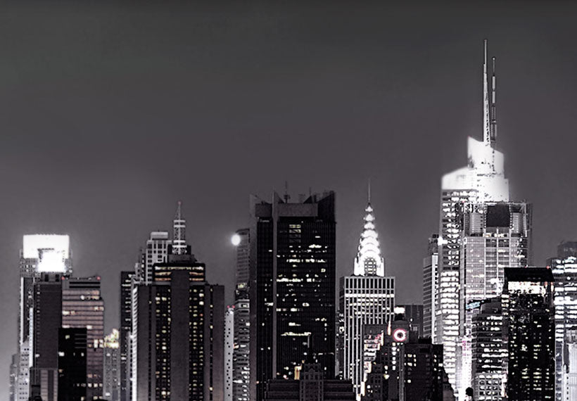 Stretched Canvas Wall Art - Night In New York Iii