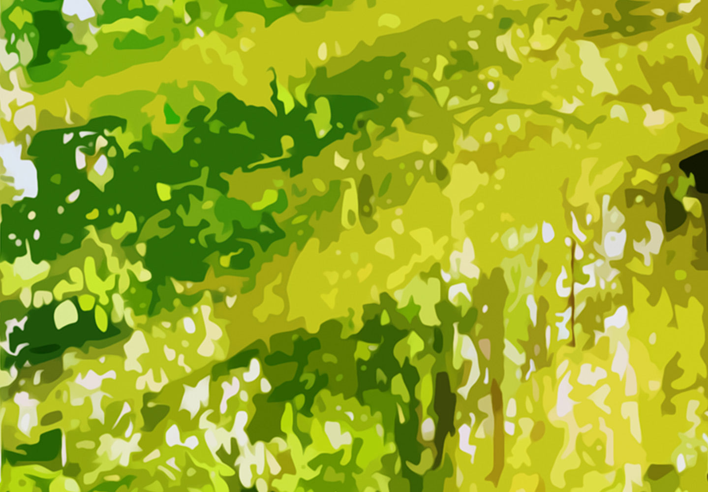 Stretched Canvas Landscape Art - Forest Footbridge 5 Piece