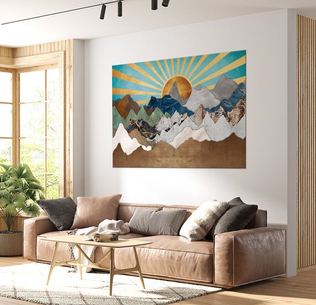 Landscape Canvas Wall Art - Morning in the Mountains