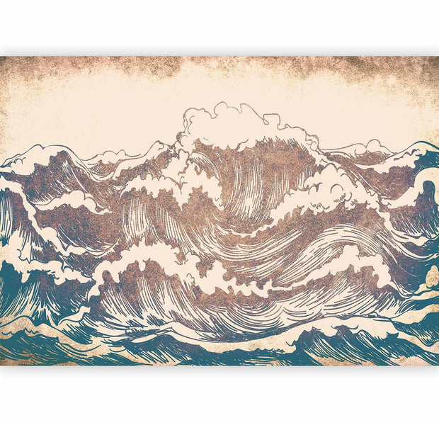 Premium Landscape Wall Mural - Giant Waves
