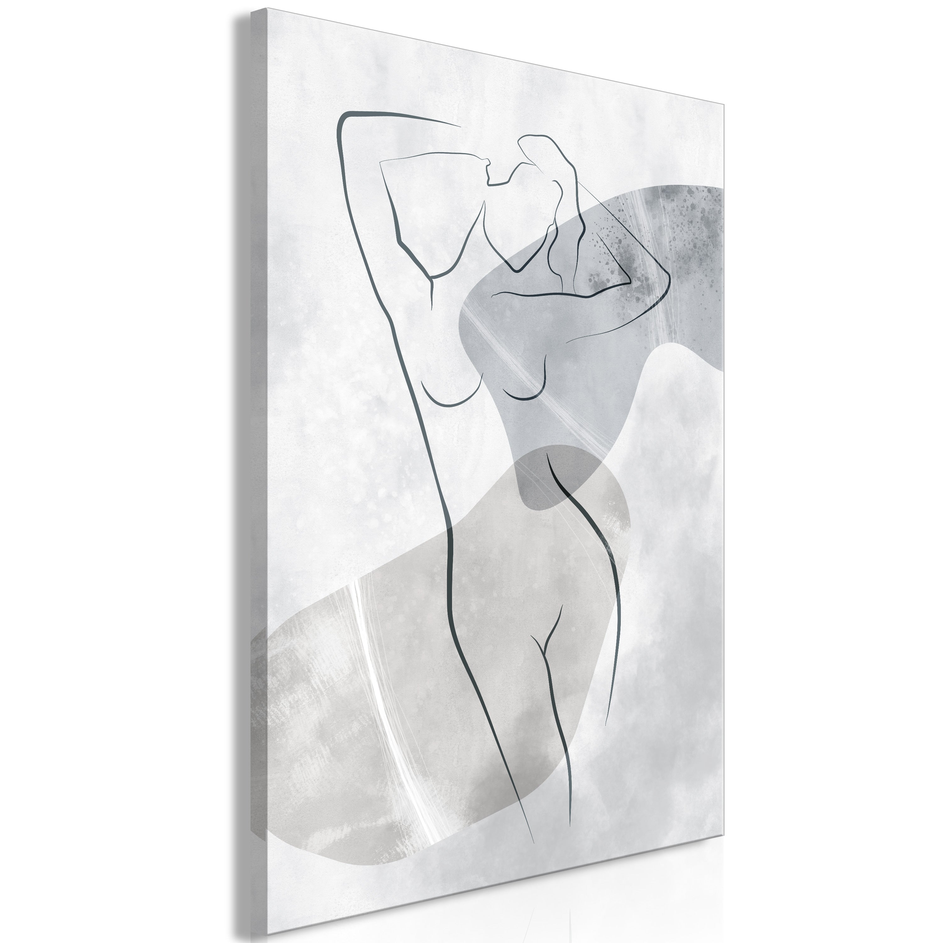 Abstract Canvas Wall Art - Resting Muse