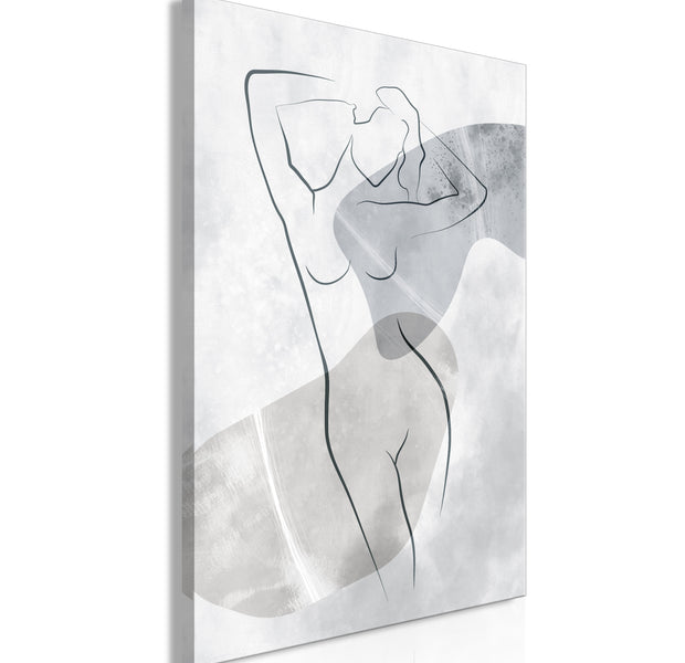 Abstract Canvas Wall Art - Resting Muse