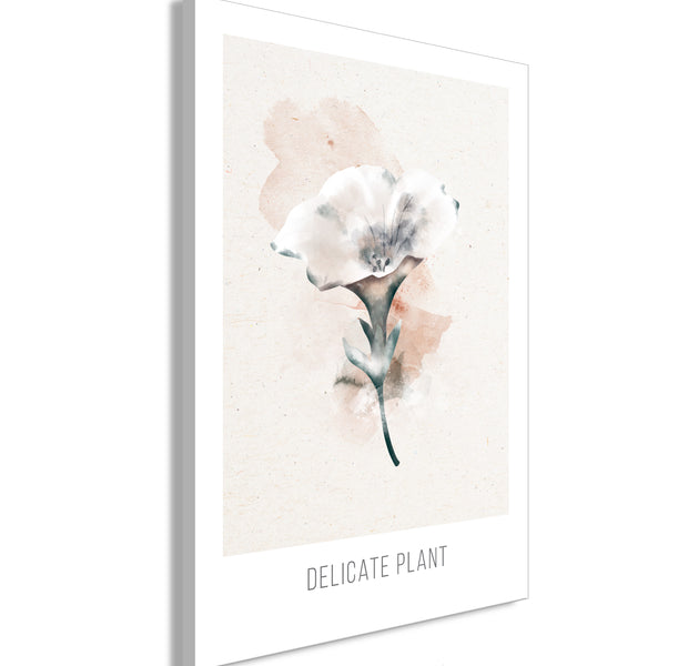 Floral Canvas Wall Art - Delicate Plant
