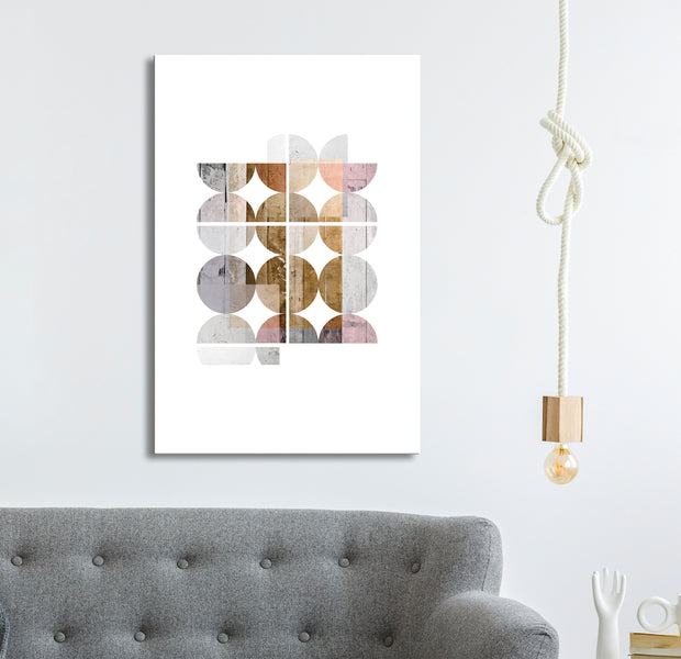 Abstract Canvas Wall Art - Harmonious Shape
