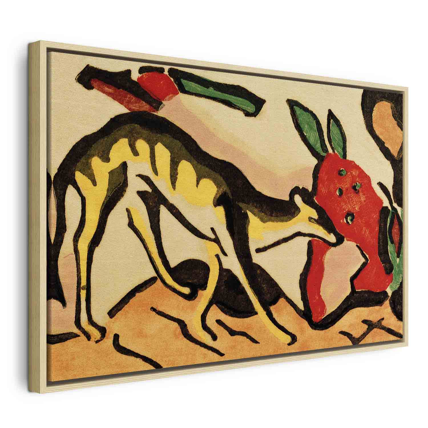 Floating Framed Canvas Art - Fabeltier - Franz Marc