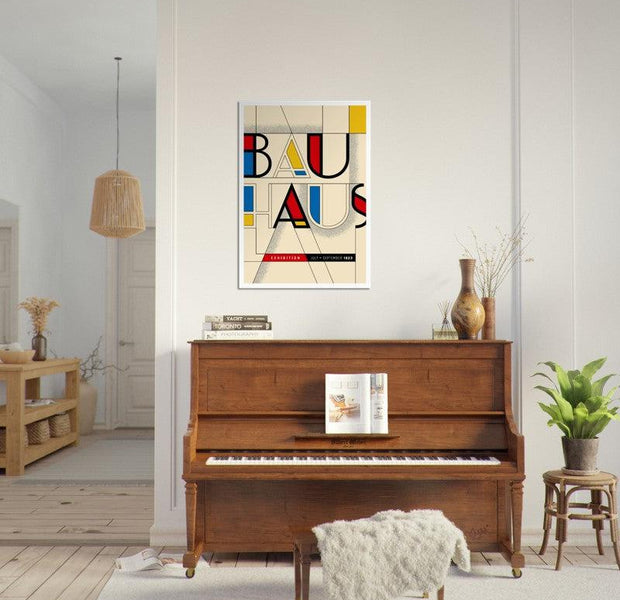 Bauhaus Exhibition Geometric Poster