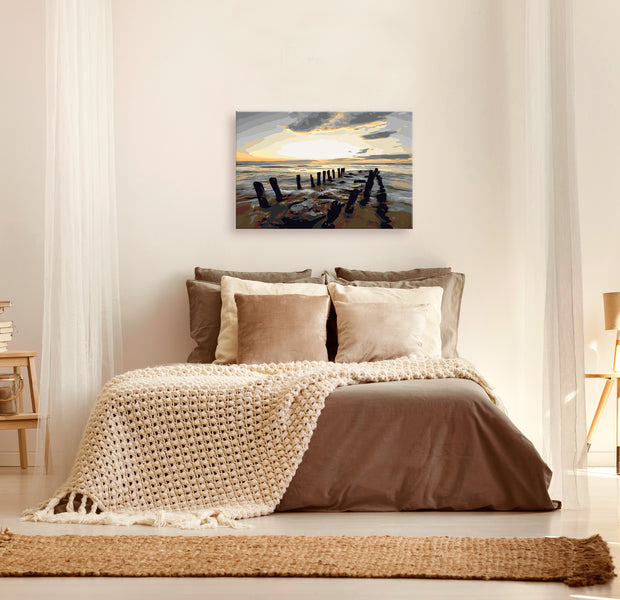 Paint By Numbers Kit - Beach Sunrise