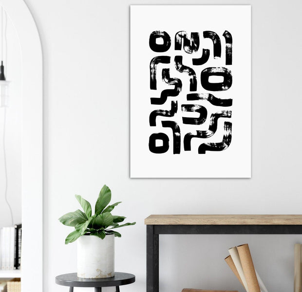 Rounded Rectangular Lines Poster