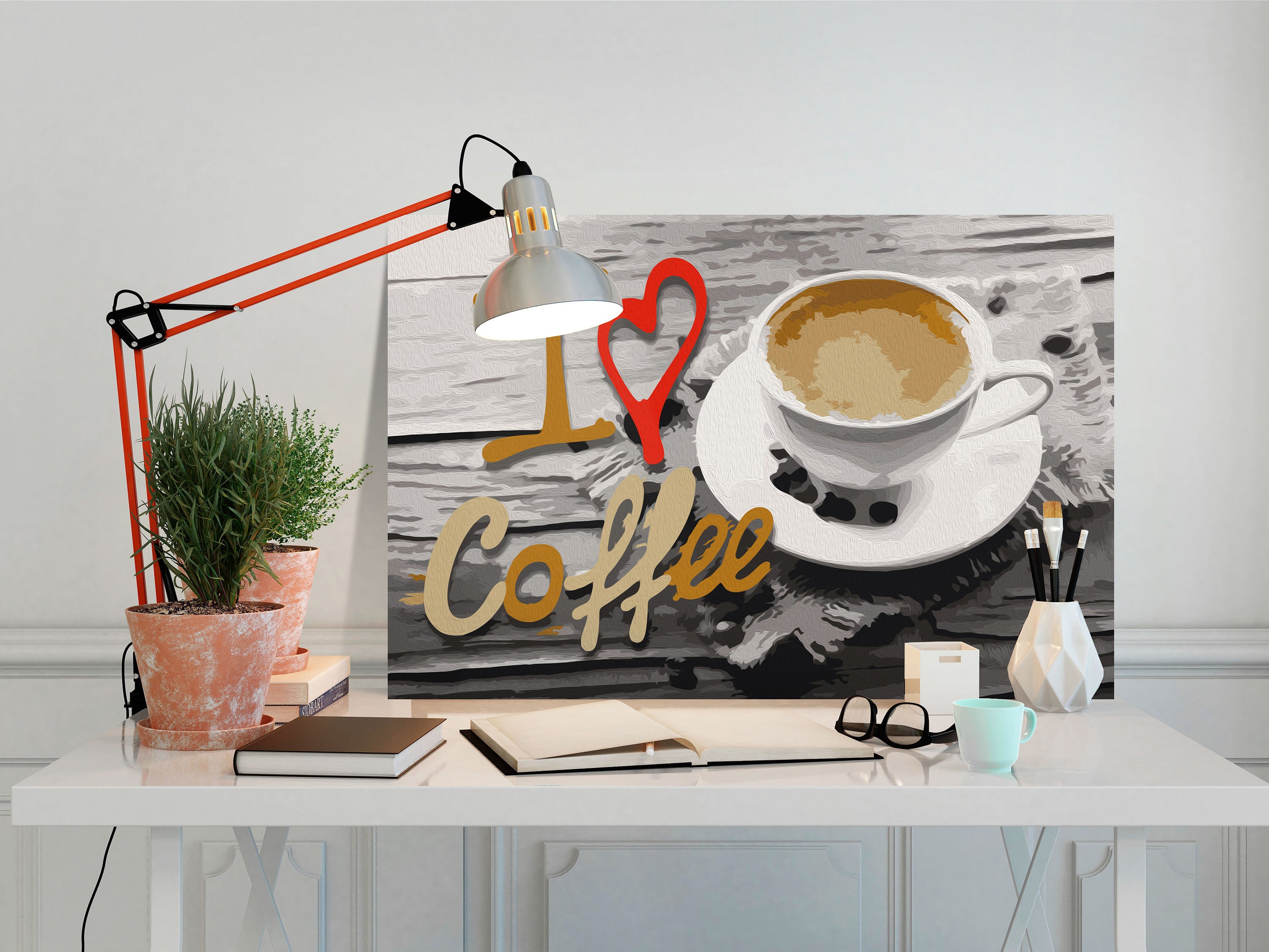 Paint By Numbers Kit - I Love Coffee