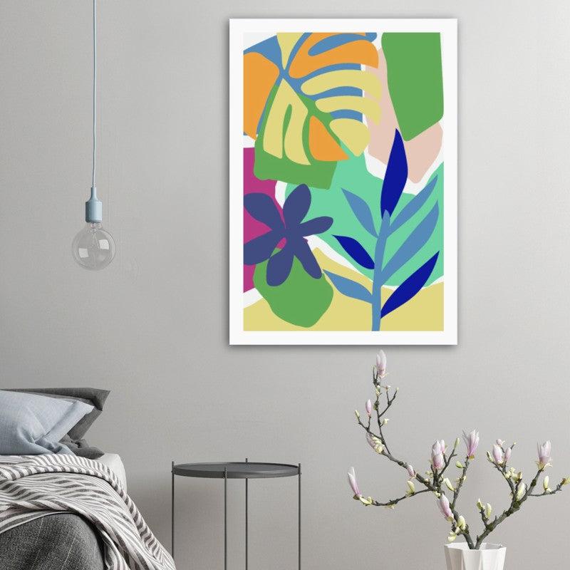 Colorful Tropical Botanical Poster 02