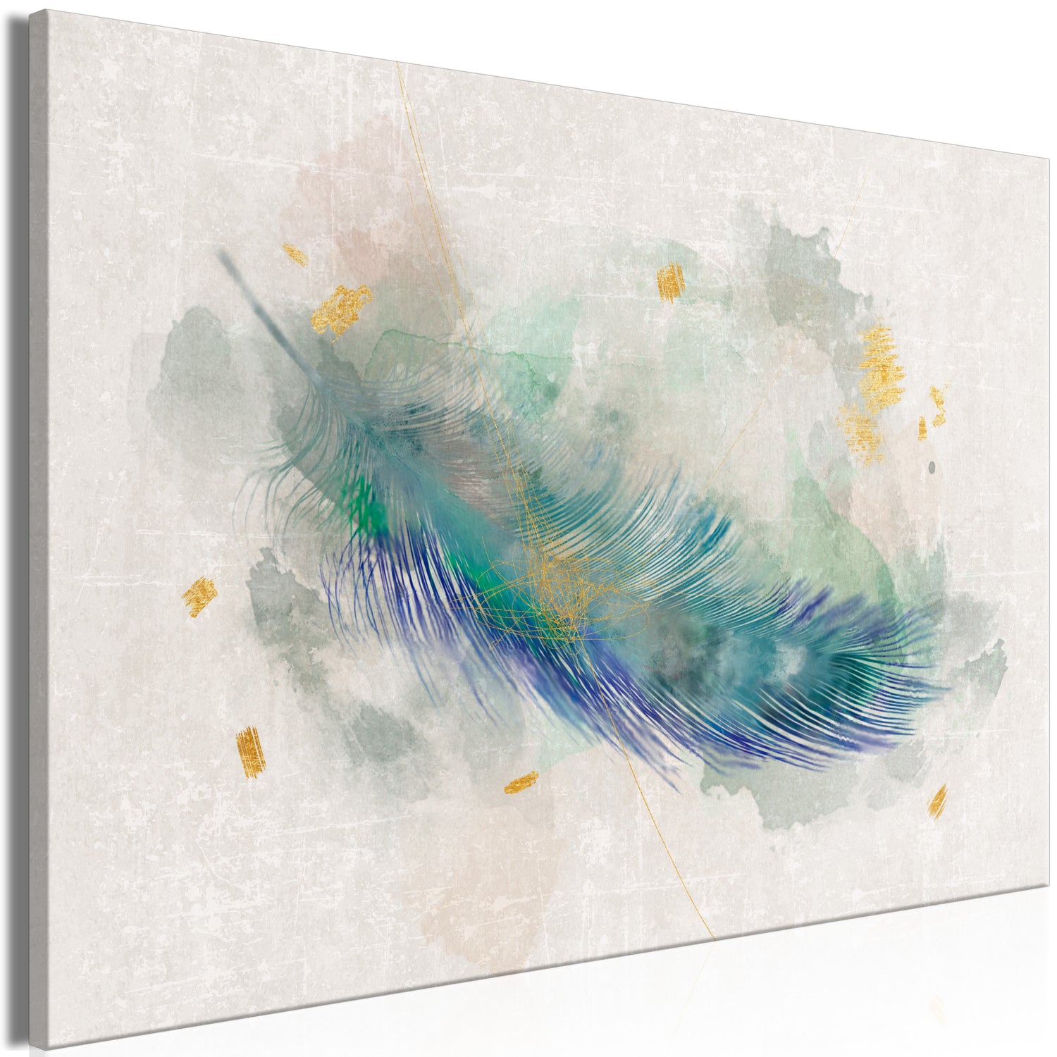 Abstract Canvas Wall Art - Blue Adventure