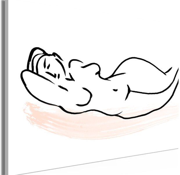 Abstract Canvas Wall Art - Sunbathing