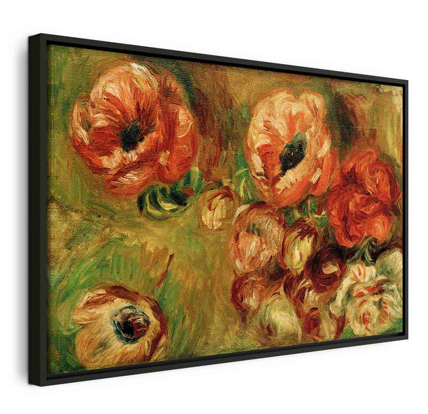 Floating Framed Canvas Art - The Anemones - Pierre-Auguste Renoir