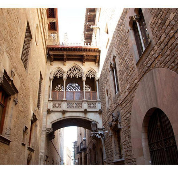 Cityscape Wallpaper Wall Mural - Barcelona Street