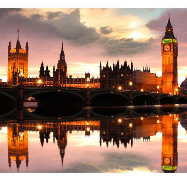 Cityscape Wallpaper Wall Mural - Big Ben In The Evening, London