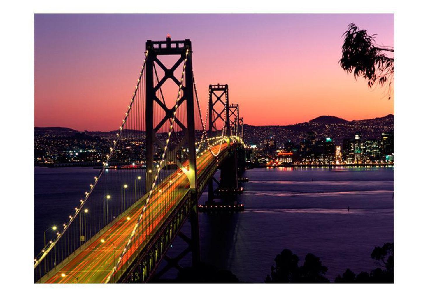 Cityscape Wallpaper Wall Mural - Charming Evening In San Francisco