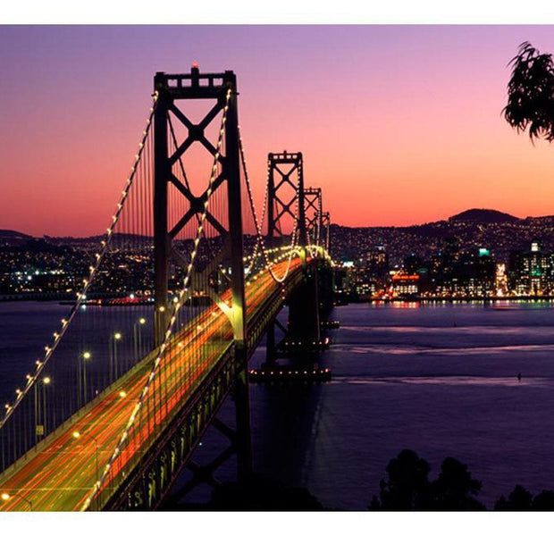 Cityscape Wallpaper Wall Mural - Charming Evening In San Francisco