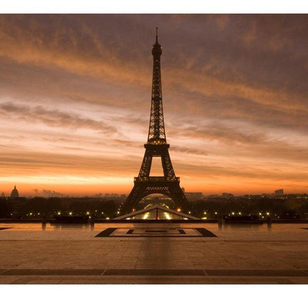 Cityscape Wallpaper Wall Mural - Eiffel Tower At Dawn