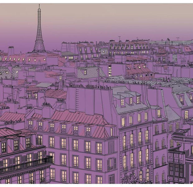 Cityscape Wallpaper Wall Mural - Friday Evening In Paris