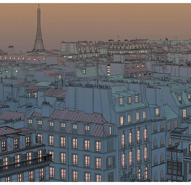 Cityscape Wallpaper Wall Mural - Good Evening Paris!