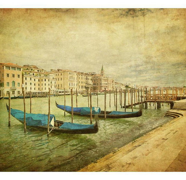 Cityscape Wallpaper Wall Mural - Grand Canal, Venice Vintage