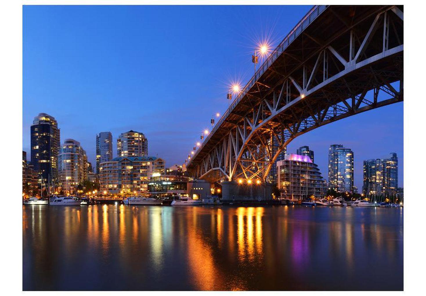 Cityscape Wallpaper Wall Mural - Granville Bridge - Vancouver Canada