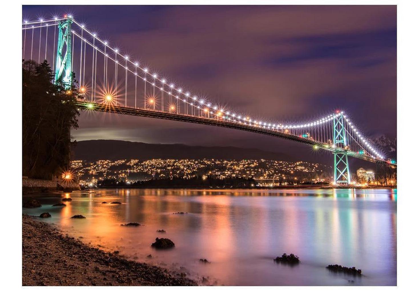 Cityscape Wallpaper Wall Mural - Lions Gate Bridge - Vancouver Canada