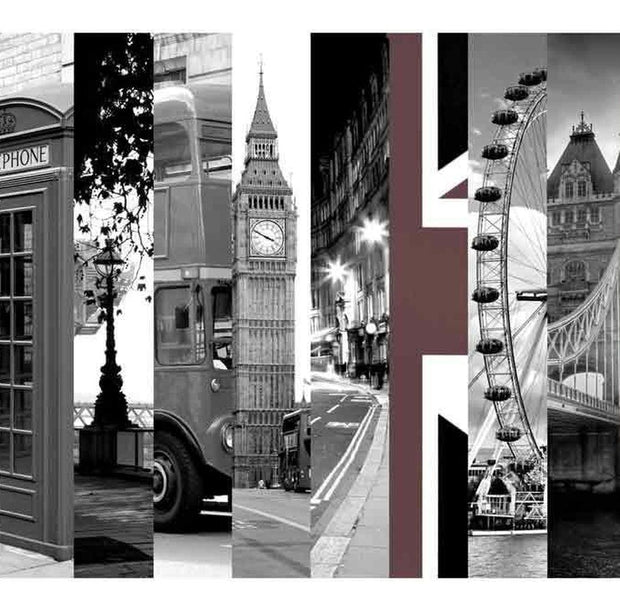 Cityscape Wallpaper Wall Mural - London Symbols