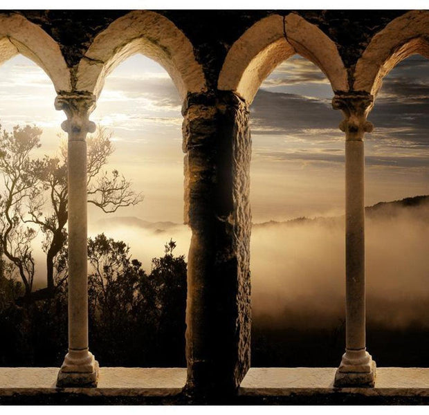 Cityscape Wallpaper Wall Mural - Mountain Monastery