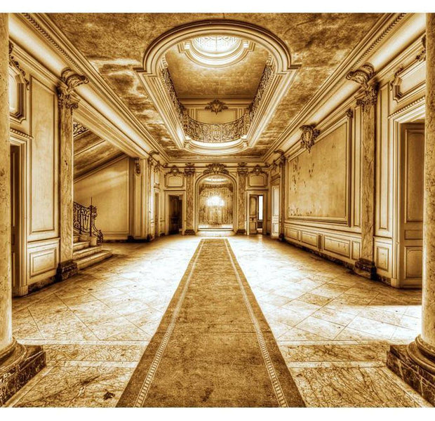 Cityscape Wallpaper Wall Mural - Mystery Marble - Sepia