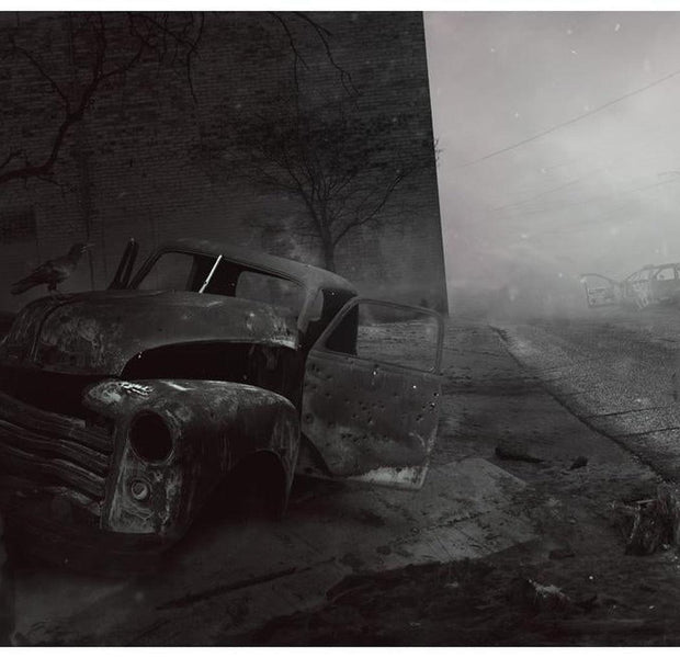 Cityscape Wallpaper Wall Mural - Old Dark City