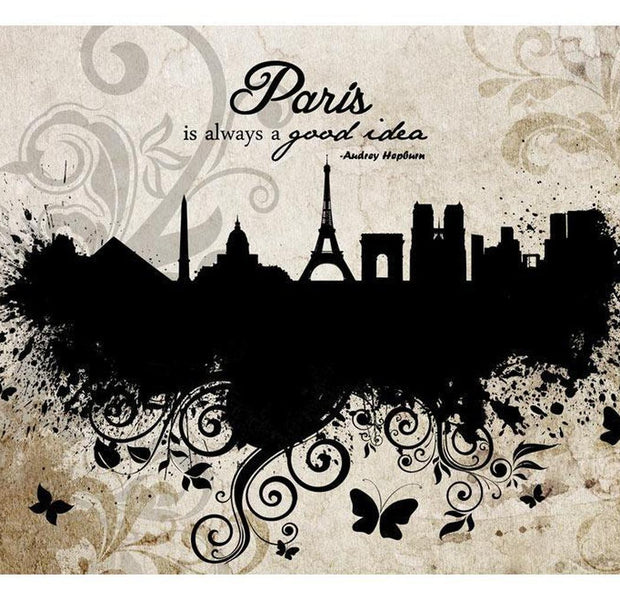 Cityscape Wallpaper Wall Mural - Paris Is Always A Good Idea - Vintage