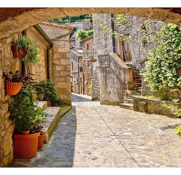 Cityscape Wallpaper Wall Mural - Provincial Alley In Tuscany