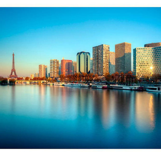 Cityscape Wallpaper Wall Mural - Relaxation By The Seine