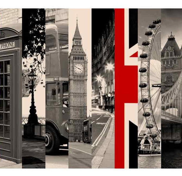 Cityscape Wallpaper Wall Mural - Symbols Of London