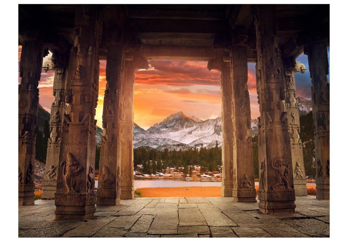 Cityscape Wallpaper Wall Mural - Trail Of Rocky Temples