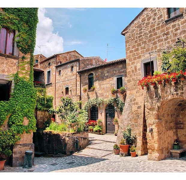 Cityscape Wallpaper Wall Mural - Tuscan Alley