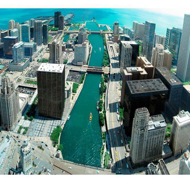 Cityscape Wallpaper Wall Mural - Urban Architecture Of Chicago