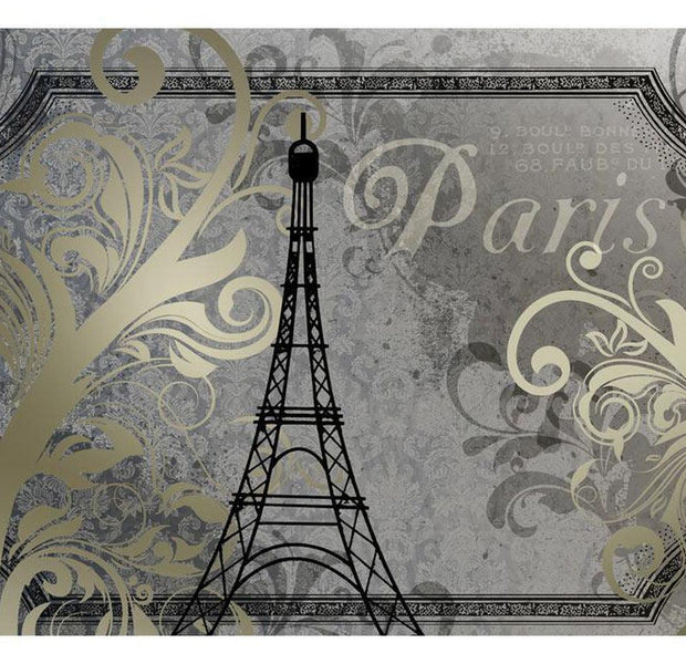 Cityscape Wallpaper Wall Mural - Vintage Paris