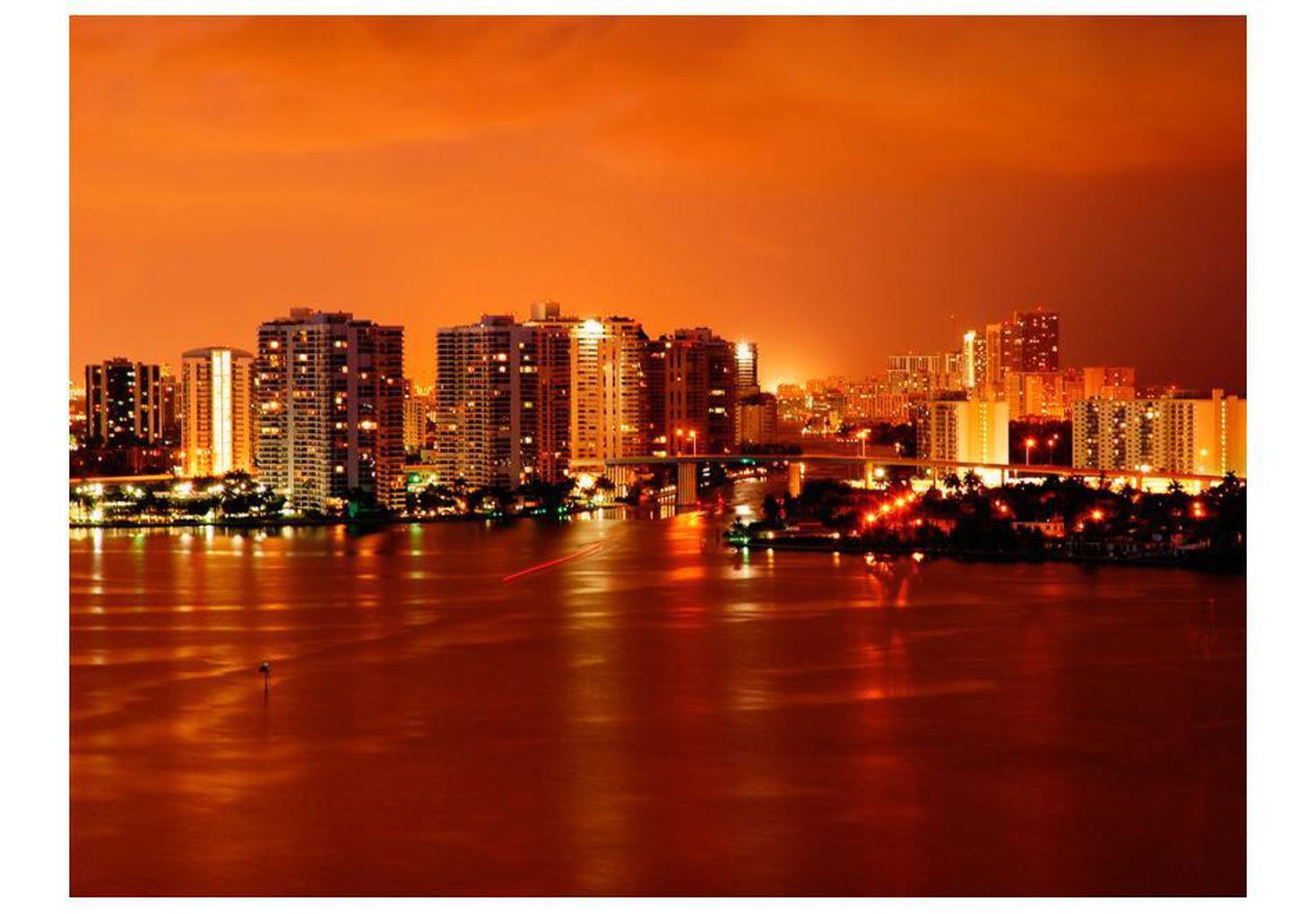 Cityscape Wallpaper Wall Mural - Welcome To Miami