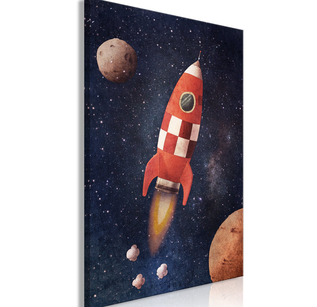 Cartoon Canvas Wall Art - Into the Unknown by Rocket