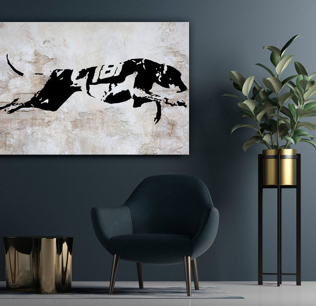 Animal Canvas Wall Art - Greyhound Race