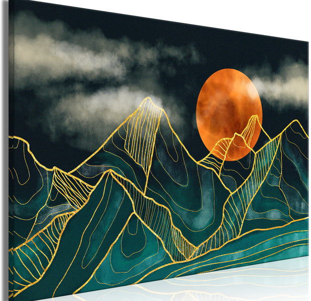 Abstract Canvas Wall Art - Mountain Calm