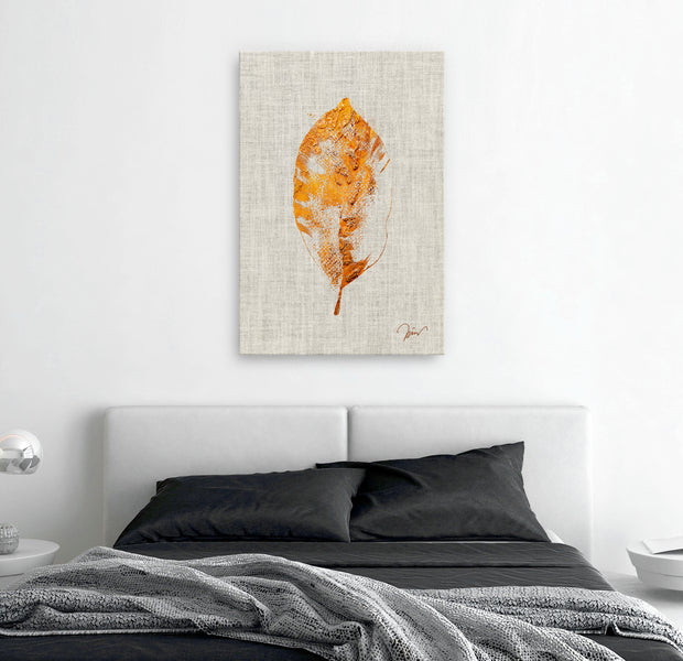 Botanical Canvas Wall Art - Golden Flora