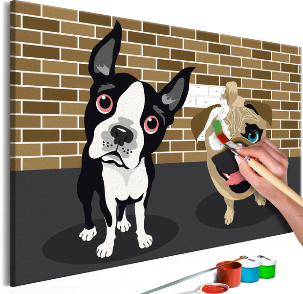 Paint By Numbers Kit - Cute Dogs