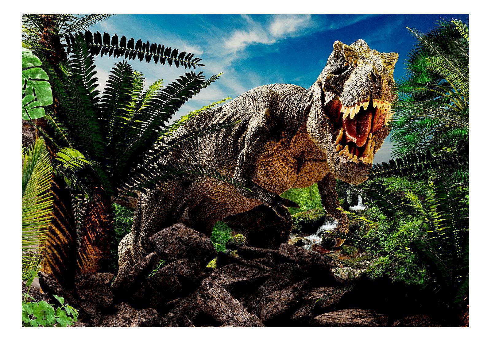 Dinosaur Wallpaper Wall Mural - Angry Tyrannosaur