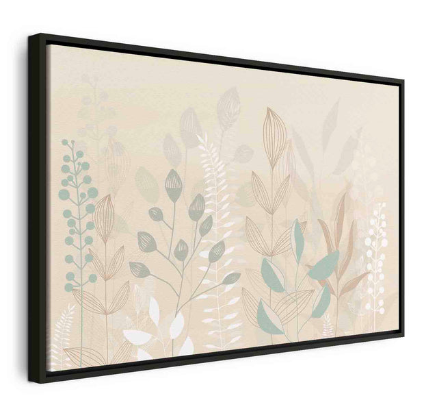 Floating Framed Canvas Art - Morning in the Meadow